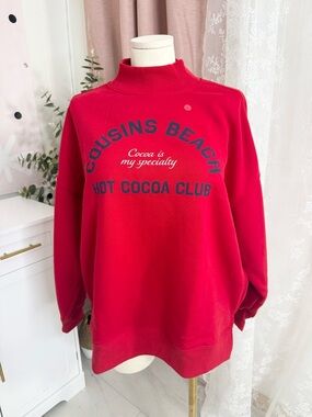 American Eagle Outfitters the summer I turned pretty Red Ribbed Top BIN#10